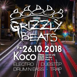 Grizzly Beats am Fr. 26.10.2018